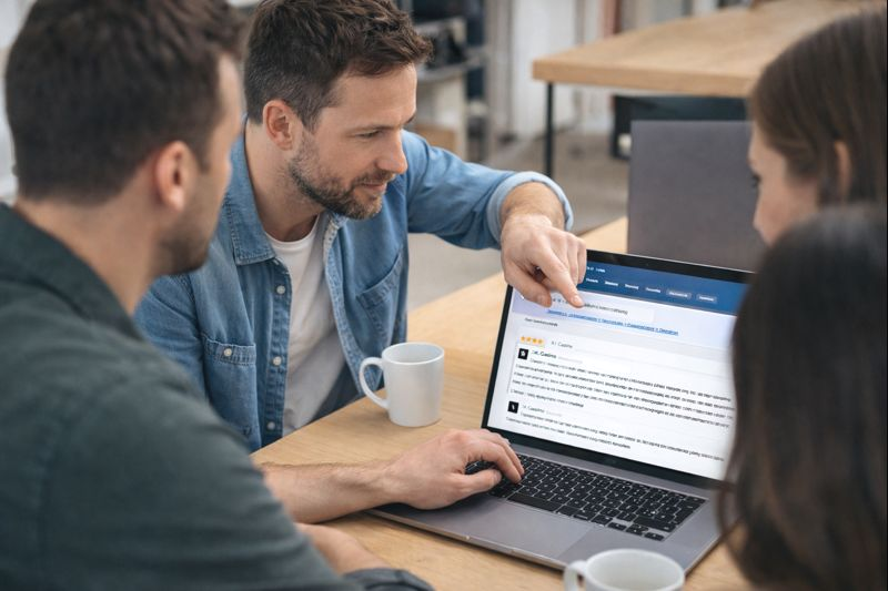 Gracze dzielący się opiniami na forum online